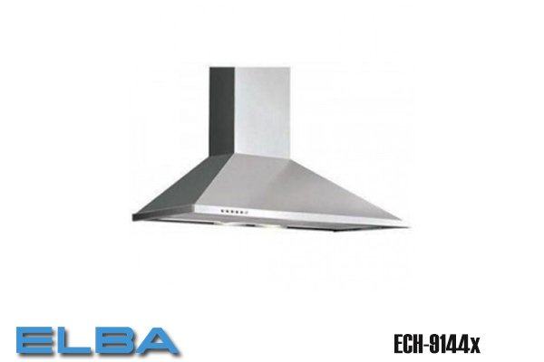 Elba 90cm Chimney Cooker Hood – Silver – (ECH-9144X)