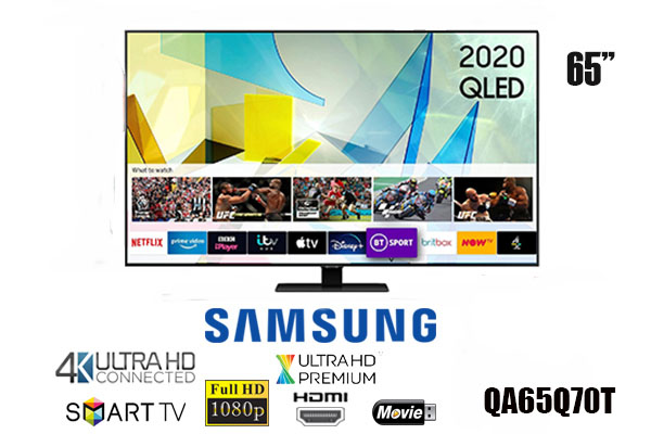Samsung Q70 Series 65 Inch Smart TV Flat QLED 4K UHD HDR lifezone.lk