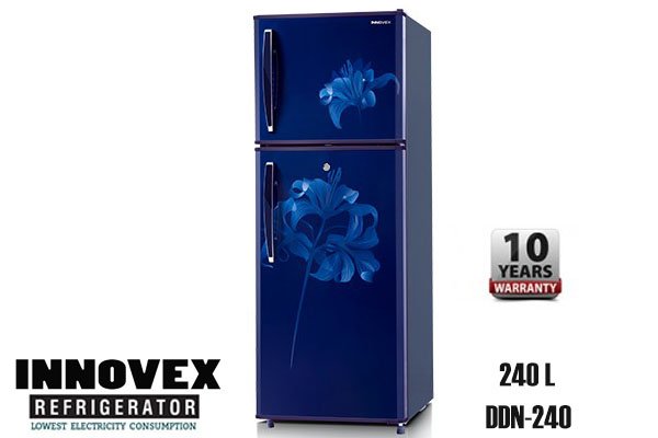 INNOVEX Refrigerator Double Door 250L (DDN240)