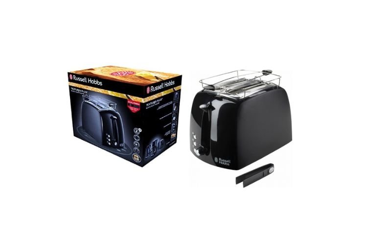 Russell Hobbs Adjustable 2 Slice Toaster (Black) - 850W