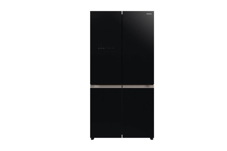 Hitachi 638L French Door Glass Black Inverter Refrigerator -  4 Door