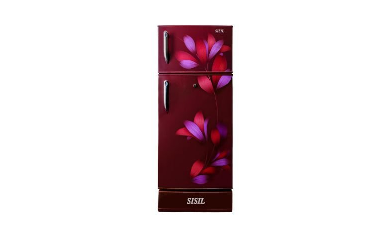 Sisil ECO 185L 2 Doors Refrigerator (Floral Red)