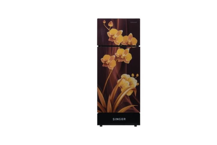 Singer Geo 185L 2 Doors Refrigerator (Yellow Floral)