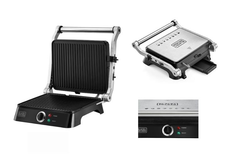 Black + Decker 1400W Contact Grill – Fixed Plate