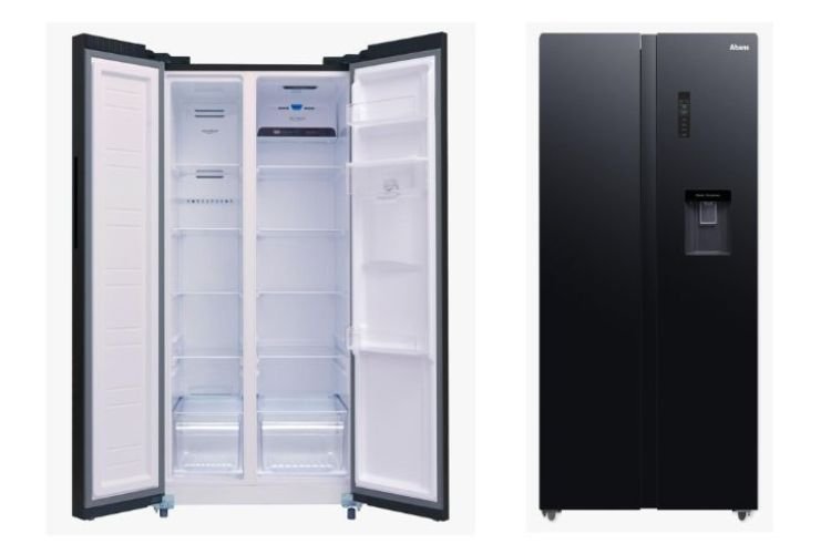 Abans 454L Side by Side Inverter Refrigerator with Water Dispenser