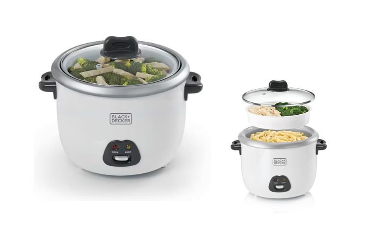 Black + Decker 1.8 Ltr. Rice Cooker with Glass Lid