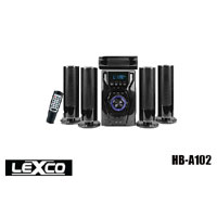 "LEXCO" 5.1 Multimedia Speaker System With 5 Speakers (HB-A102)