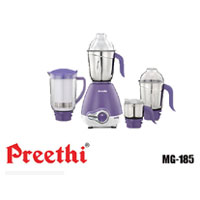 Preethi Lavender Pro 600-Watt Mixer Grinder MG-185