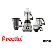 Preethi Steel Supreme Mixer Grinder with 4 Jars (MG-208)