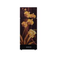 Singer Geo 185L 2 Doors Refrigerator (Yellow Floral)