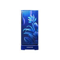 Singer GEO 185L Refrigerator - Single Door (Floral Blue)