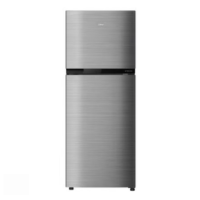 Abans 260L Double Door Inverter Refrigerator - Silver Hairline